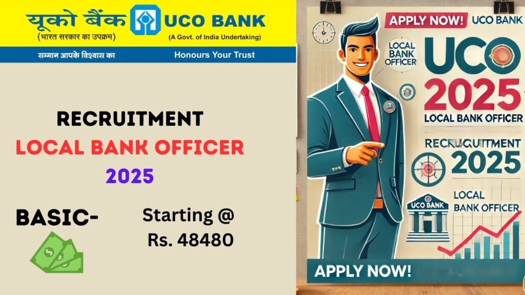 UCO Bank Local Bank Officer Recruitment 2025